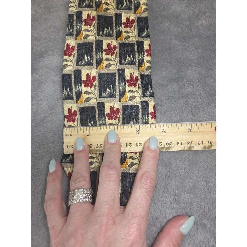 Retro Principe Men's Neck Tie Geometric Floral‎ Silk 3.75/58